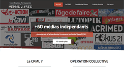 Desktop Screenshot of medias-libres.org