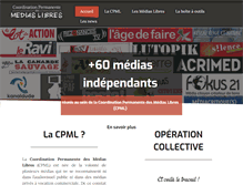 Tablet Screenshot of medias-libres.org